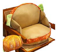 HYKJSHED Bread Pillow Large 3D Simulation Hamburger Pillow, Cheese Burger Pillow, Funny Pillows Soft Stuffed Hamburger Back Cushion Home Decor Gifts