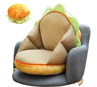 HYKJSHED Bread Pillow Large 3D Simulation Hamburger Pillow, Cheese Burger Pillow, Funny Pillows Soft Stuffed Hamburger Back Cushion Home Decor Gifts