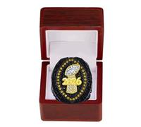 HYKJSHED Fantasy Football Ring 2026, Blue Red Championship Trophy, Gift Box, Ring Display Box