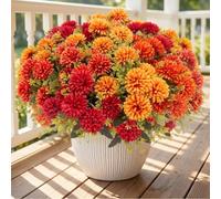 Hyklaner 2 Bunches Peonies Artificial Flowers, Mixed Pink Artificial Peonies, Silk Peonies Flowers Bouquet for Centerpiece Table Wedding Party Home Decor (4 Bunches-Fall Color)