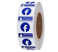 Hylabelest 1 * 1 Inch Square Like Us On Facebook Stickers Blue Feedback Shipping Labels