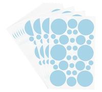 Hylabelest 10 Sheets - Coloured Dot Stickers Sticky Dots Labels Assorted Coloured Circle Bright Stickers (Blue)