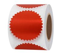 Hylabelest 2 Inch Bright Red Certificate Wafer Gear Labels Awards Legal Embossing Stickers (Bright Red)