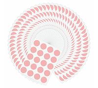 Hylabelest 20mm Round Coloured Dot Stickers Sticky Lables, 50 Sheets, Total Pack of 1000 (Pink)