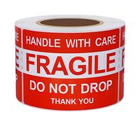 Hylabelest 2x3 Inch Do Not Drop Thank You Fragile Stickers Handle with Care Shipping Warning Labels (2 * 3 inch)