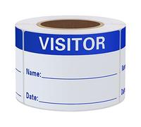 Hylabelest 2x3 Inch Visitor Pass Labels Blue Visitor Identification Stickers 300 Labels Per Roll