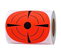 Hylabelest 3 Inch Round Stickers Target Pasters Adhesive Shooting Targets Dots Labels (Fluorescent Red)