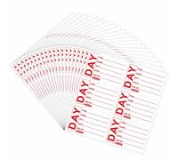 Hylabelest 3x2 Inch Prepped Food Labels Red Text Removable Use by Food Labels Food Rotation (20 Sheets)