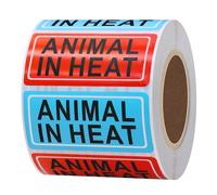 Hylabelest Animal in Heat Veterinary Labels 500 Pcs Medication Instruction File Folder Stickers for Animal Hospital