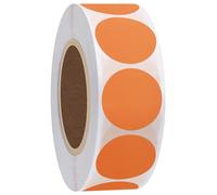 Hylabelest Color Coding Dot Stickers 25mm Round Orange Stickers Adhesive Labels 1,000 Per Roll (Orange)