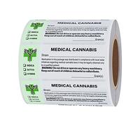 Hylabelest Generic Medical Strain RX Labels State Compliant Medical Pot Labels (Type 1)