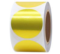 Hylabelest Golden 1.5 Inch Round Direct Thermal Labels for UPC Barcodes Address Compatible with Roll Label Printer Zebra Desktop Printers