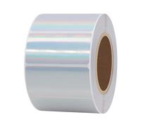 Hylabelest Holographic Direct Thermal Labels for Barcodes Self-Adhesive Silver 51x25mm Laser Thermal Stickers (2x1 Inch)