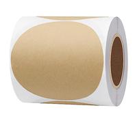 Hylabelest Kraft Labels 3 Inch Round Color Coding Dots Stickers Adhesive Label 100 Per Roll