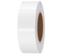 Hylabelest Rectangle Crystal Clear Retail Package Seals Circle Wafer Stickers 1x2 Inch Transparent Labels (1 * 2 inch)