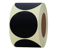 Hylabelest Round Black Kraft Labels 2 Inch Color Coding Dots Stickers Total 300 Per Roll (Black Kraft)
