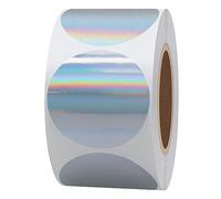 Hylabelest Silver Holographic Round Dot Stickers 1.5 Inch Color Coding Dots Labels Total 500 Per Roll
