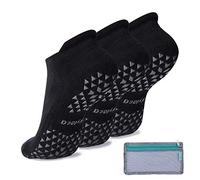 Hylaea Womens & Mens Non-slip Grip Socks for Yoga, Pilates, Hospital, Anti-Skid Slipper Barre Socks for Home Workout Sports