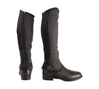 HyLAND Adults Synthetic Combi Leather Half Chaps (M) (Brown)