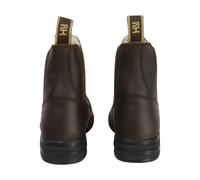 HyLAND Brown Fleece Lined Wax Leather Jodhpur Boot - Size 6