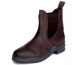 Hyland Childrens/kids Wax Leather Jodhpur Boots Brown (12 Child Uk)