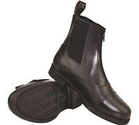 Hy Canterbury Zip Up Jodhpur Short Leather Boots Junior Sizes 3 Black