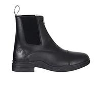 Hy Equestrian Fleece Lined Wax Leather Zip Jodhpur Boot - Black - 5