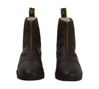 HyLAND Waxy Leather Jodhpur Boots in Brown | Size: 4 HyLAND Brown 4