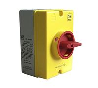 Hylec 40A AC Isolator Switch, Push Button Actuator, ON-OFF Operation, Yellow