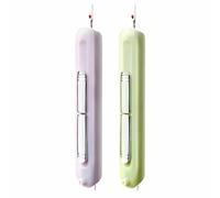 Hyleon Needle Threaders, 2Pcs 2 in 1 Needle Threaders Hand Sewing, Threading and Thread Remover Tools Stretchable Seam Rippers for Hand Sewing, Knitting, Embroidery
