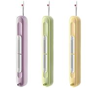 Hyleon Needle Threaders, 3Pcs 2 in 1 Needle Threaders Seam Ripper, Threading and Thread Remover Tools Stretchable Seam Rippers for Hand Sewing Knitting Cross Stitch Embroidery