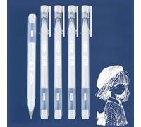 Hyleon White Gel Pens, 5Pcs White Ink Pens, 1mm Line Drawing Pen, Quick Drying and Waterproof, for Black Paper Drawing, Sketching, Illustration, Bullet Journaling