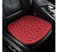 HYLLYP 1 PCS Car Seat Cushions for Skoda Fabia IV 2025-2021, Memory Foam Pads Breathable Supportive Ergonomic Driving Protector for Front Seats,Red