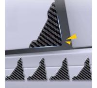 HYLLYP 4Pcs Car Door Corner Protector for Audi e-tron GT, Edge Guard Carbon Fibre PVC Anti-Collision Flexible Bumper Stickers