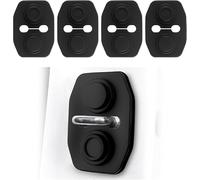 HYLLYP 4Pcs Car Door Lock Latch Protector for Opel Mokka X 2016-2021, Silicone Lock Accessories, Noise Reduction and Shock Absorption, for Car Accessories