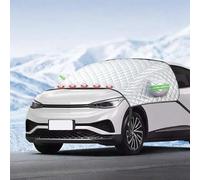 HYLLYP Car Windscreen Cover for Dacia Spring 2025 2026, Magnetic Snow Cover Enlarged Winter Snowproof Windshield Cover, rain, snow, ice, frost,120 * 150