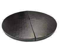 HYLMF Pole Dance Mat,Portable Safety Yoga Floor Mats,Folding Pole Dance Mat Gym Exercise Fitness Safety Padding For Party Pub Home Club(Size:120X3CM,Color:Black)