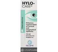 HYLO Care - Preservative Free Lubricating Eyedrops - with Sodium Hyaluronate and Dexpanthenol to Aid Healing of Eye Surface After Surgery or Injury - 10ml