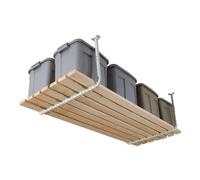 HyLoft 80842-10 33 in. x 34 in. Adjustable Garage Ceiling Mount Storage Rack Kit, Garage Overhead Storage Bracket, White