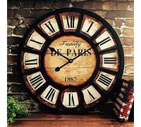 HYLR 38cmliving room wall clock Retro Industrial style Creative restaurant bar coffee shop decoration Wall hanging Watches and clocks use in the office, home or kitchen