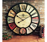 HYLR 38cmliving room wall clock Retro Industrial style Creative restaurant bar coffee shop decoration Wall hanging Watches and clocks