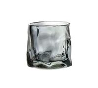 HYLR Beautiful calcified glass drink cup, creative irregular water cup suitable for whiskey, beer, coffee, beverages, and water
