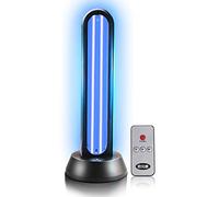 HYLR UVC 65W LED Germicidal Remote Control Timer Watt Table Lamp Disinfection Sterilizer Cleans Air Ozone & Free Kill Remover Mold Flu. Bacterial dust Mites Germ UV Light. (UVC Lamp Ozone)