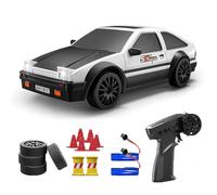Hylukon 1/24 RC Drift Cars, 4WD 2.4GHz 20KM/H High Speed Racing Car 60mins Fun Time Cool Lights Extra Tires 4 Barricade RC Car Fast Gifts for Adults