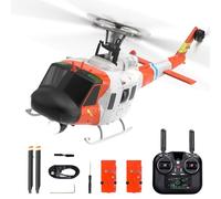 Hylukon 1:34 Scale RC Helicopter, 9CH Aileronless Helicopter with GPS Optical Flow Localization TOF Support Altitude Hold Dual Brushless Motor, 2.4GHz RC Airplane Rescue Flybarless for