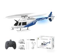 Hylukon FB-05 Remote Controlled Helicopter, 6 Channel Single Rotor Helicopter with 6 Axis Gyro, Altitude Hold, One Key Takeoff Landing, Circle Emergency Stop, Gift for Teens Adul (Blue)
