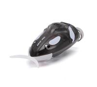 Hylukon Mini RC Boat, 2.4GHz Remote Control High Speed Stunt Boats with LED Lights, Summer Water Toys Electric Speed Boat for Pool Lake Bathtub (Black)