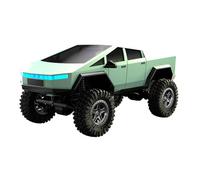 Hylukon RC Crawler, 1:18 Scale RC Pickup, 4WD 25KM/H High Speed All Terrain Off-Road Crawler with 7 Kinds LED Lights, 370 Carbon Motor, Ind (Light Green)