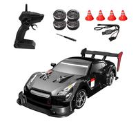 Hylukon RC Drift Car, 2.4GHz 4WD Remote Control Racing Car with Lights, High Speed 40km/h, Teens Gift RTR