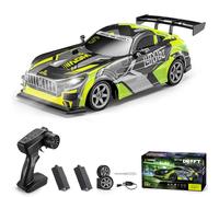 Hylukon RC Drift Car, 4WD 2.4GHz High Speed Racing Car with Cool Lights, Extra Racing Tires, 1/16 Fast RC Cars Gifts for Adults 2 Rechargeable Battery